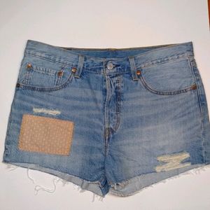 Levi women patch denim jeans